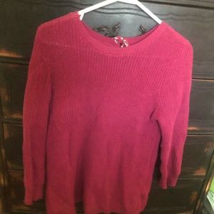 LOFT Sweater (mauve/cute back design)